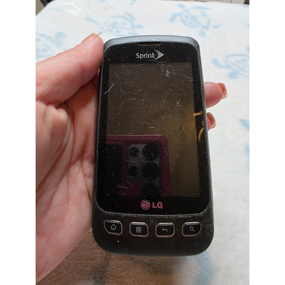 LG Optimus S‎ LS670 Sprint Android Smartphone Black 3.2MP Camera Vintage